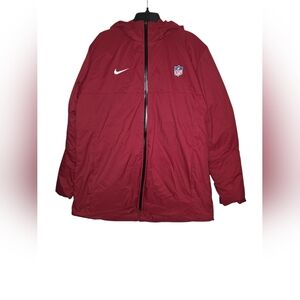 Nike NFL Sideline Down Hooded Parka Jacket Men’s XL Red DC3054-677 NWOT